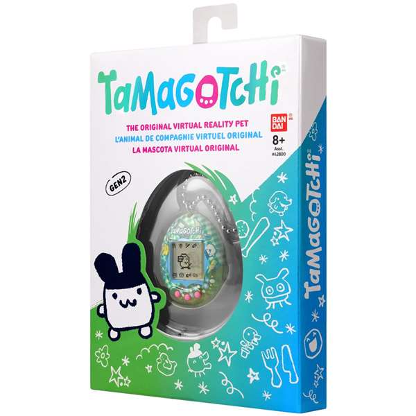 Bandai Tamagotchi Original, Mascota Virtual Electrónica con Sonido y Luces, 5.5x4.5x2.5 cm, Incluye Pila CR2, Modelo Surtido, para 8+ Años