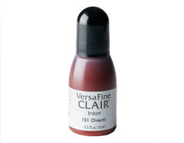 Tsukineko Tinta VERSAFINE CLAIR color chianti recarga 15ml Bote cánula