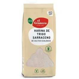 EL GRANERO Harina de Trigo Sarraceno 500g Ecológica Bio Sin Gluten - para Papillas, Bechamel, Pan y Bizcochos