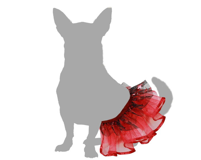 Disfraz Mascota Tutú Rojo Talla M
