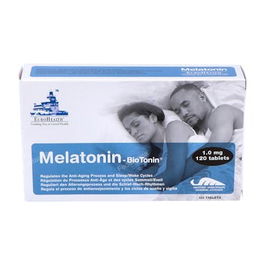 Eurohealth Melatonina Biotonin 1Mg 120 Comprimidos Ayuda a Conciliar el Sueño