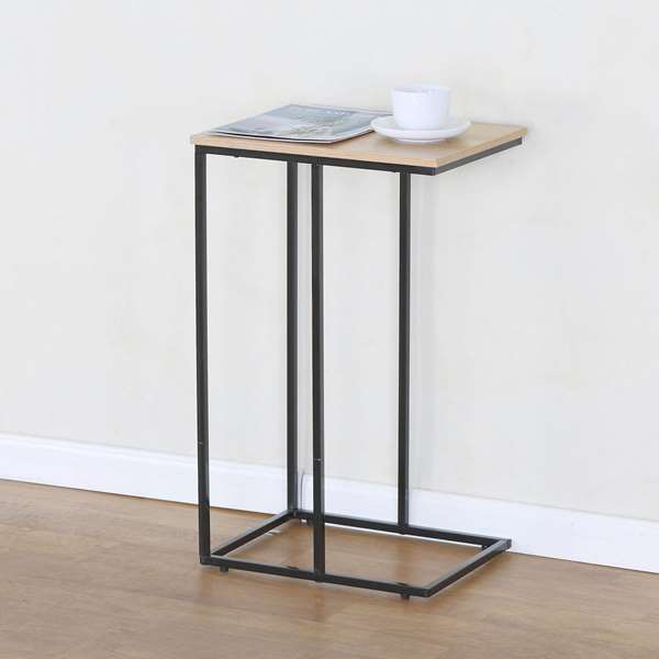 Max Home Mesa Auxiliar 40x30x66 cm Acero y Aglomerado Melamina
