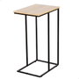 Max Home Mesa Auxiliar 40x30x66 cm Acero y Aglomerado Melamina
