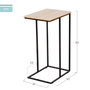 Max Home Mesa Auxiliar 40x30x66 cm Acero y Aglomerado Melamina