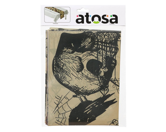 Atosa Camino de Mesa Halloween Naranja y Negro 180x35 cm Atosa Camino de Mesa Halloween Naranja y Negro 180x35 cm
