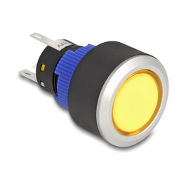 DeLOCK 22050 Interruptor pulsador con LED amarillo