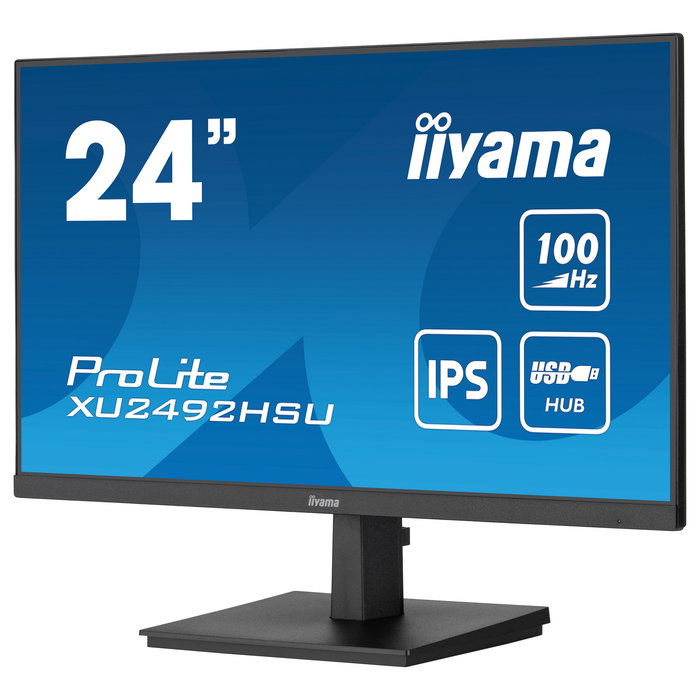 iiyama ProLite XU2492HSU-B6 Monitor LED IPS 23.8" Full HD 1920x1080 100Hz AMD FreeSync 0.4 ms USB Hub Altavoces Negro