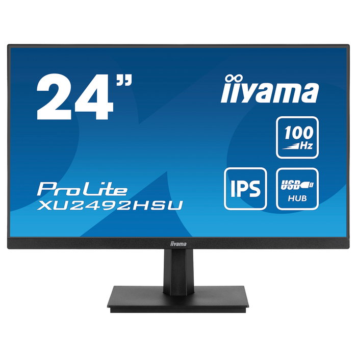 iiyama ProLite XU2492HSU-B6 Monitor LED IPS 23.8" Full HD 1920x1080 100Hz AMD FreeSync 0.4 ms USB Hub Altavoces Negro