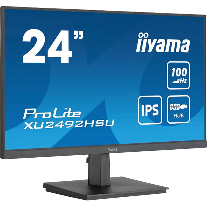 iiyama ProLite XU2492HSU-B6 Monitor 24" IPS 100Hz AdaptiveSync USB Hub iiyama ProLite XU2492HSU-B6 Monitor 24" IPS 100Hz AdaptiveSync USB Hub