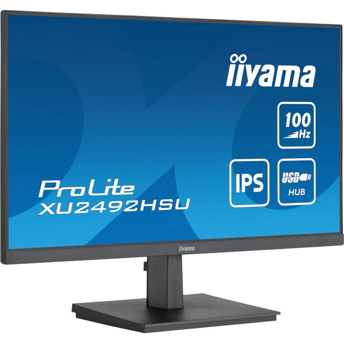 iiyama ProLite XU2492HSU-B6 Monitor 24" IPS 100Hz AdaptiveSync USB Hub iiyama ProLite XU2492HSU-B6 Monitor 24" IPS 100Hz AdaptiveSync USB Hub