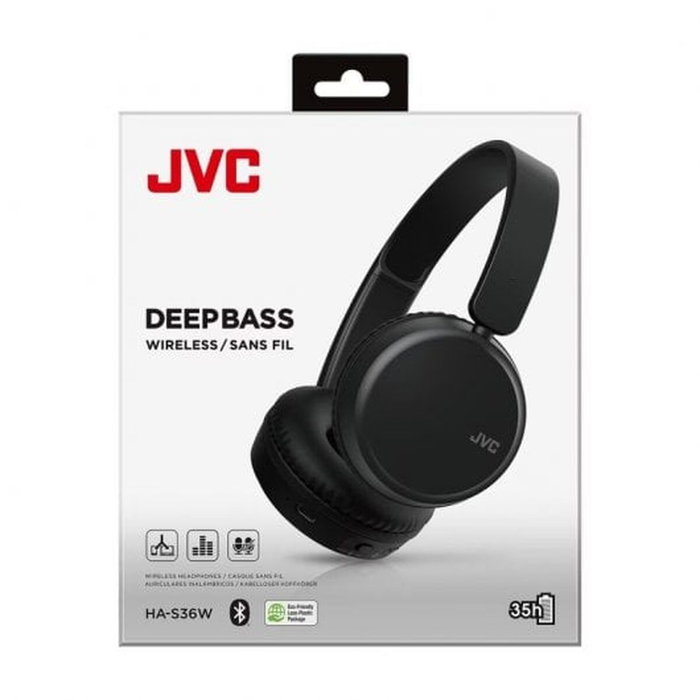 JVC HA-S36W Auriculares Inalámbricos con Micrófono Negro