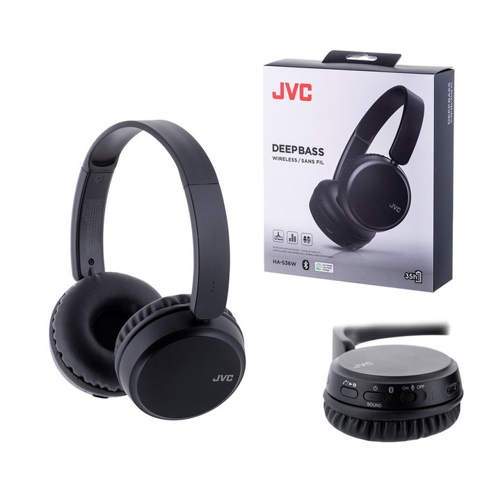 JVC HA-S36W Auriculares Inalámbricos con Micrófono Negro
