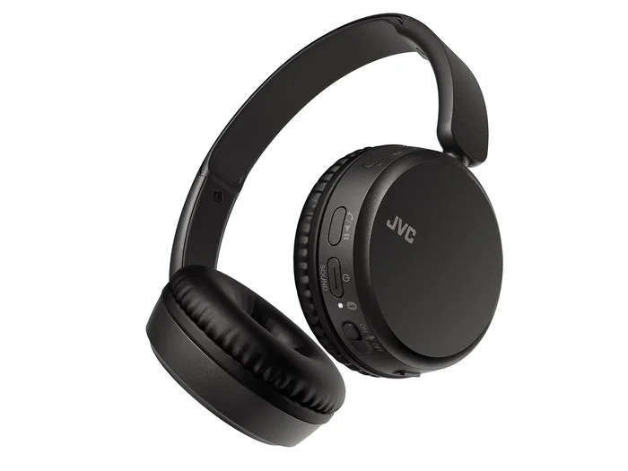 JVC Auriculares Diadema Inalámbricos Bluetooth 5.2 HA-S36W, Negro, Circumaural, para Llamadas y Música, 35h Autonomía, Plegables, con Micrófono Integrado