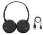 JVC Auriculares Diadema Inalámbricos Bluetooth 5.2 HA-S36W, Negro, Circumaural, para Llamadas y Música, 35h Autonomía, Plegables, con Micrófono Integrado