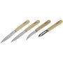 Opinel Set de cuchillos de cocina Les Essentiels de 4 piezas con mango de madera de haya