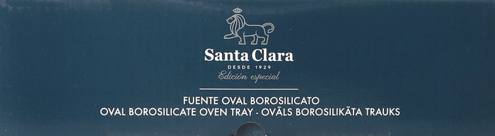 Sta Cla Fuente Oval Horno Borosilicato 3 Litros 35 x 24 x 6.5 cm (2 Unidades)