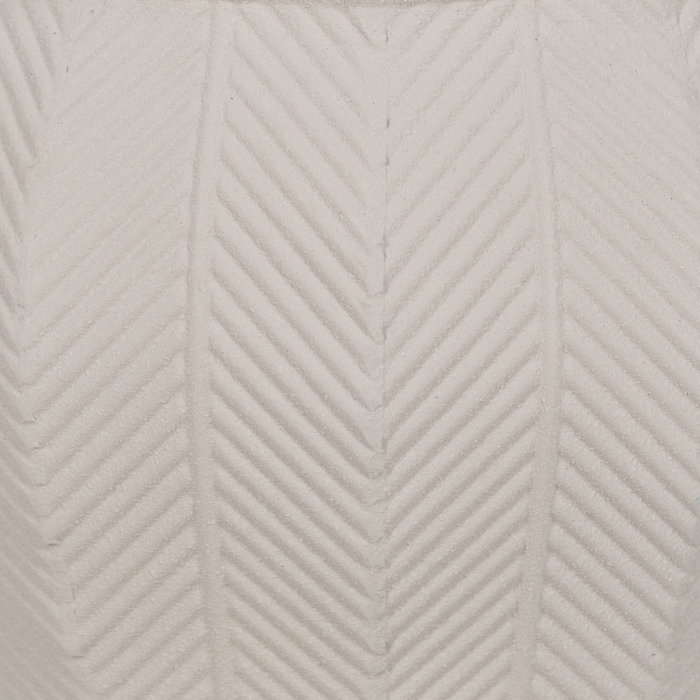 S/3 Maceteros Blanco Metal Decoración 25 X 25 X 28 cm S/3 Maceteros Blanco Metal Decoración 25 X 25 X 28 cm