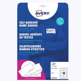 Etiquetas Adh.Impr.Avery A4 Blanca Identificativos Acetato De Seda Inkjet/Laser Caja 20H 80X50 Mm 200 Ud.