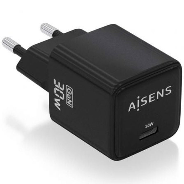 Aisens Cargador GaN 30W USB-C Negro Aisens Cargador GaN 30W USB-C Negro