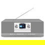 TechniSat DigitRadio 372 CD IR - Radio Internet con CD, DAB+, FM, Bluetooth 5.0, WiFi, Pantalla TFT 2.4", Altavoces Estéreo, Plata