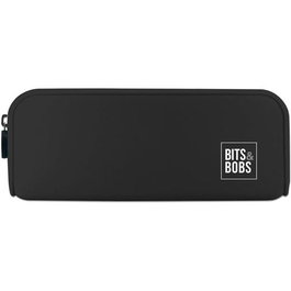 Grafoplás Portatodo De Silicona Bits&Bobs Negro Con Cremallera Estuche Flexible Resistente Al Agua 20x7.5x5.5 cm