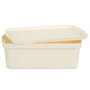 Caja de Almacenaje con Tapa Kipit Crema Plástico 14 L (12 Unidades)