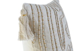 DKD Home Decor Cojin Crudo 15 x 45 x 45 cm (2 Unidades) Flecos23