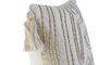 DKD Home Decor Cojín de Algodón Bordado Crudo 45x15x45 cm (Pack de 2)