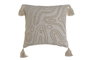DKD Home Decor Cojín de Algodón Bordado Crudo 45x15x45 cm (Pack de 2)