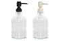 DKD Home Decor Set de 2 Dosificadores de Cristal 500 ml Surtido
