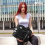 Karactermania Mochila Oxford Miércoles Uniform Negro