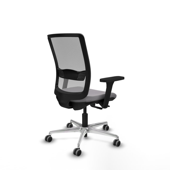 PIQUERAS Y CRESPO Silla de oficina Haches Gris con mecanismo Sincro/Traslack