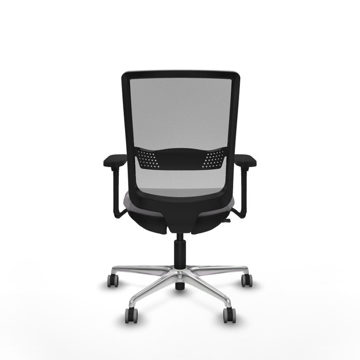 PIQUERAS Y CRESPO Silla de oficina Haches Gris con mecanismo Sincro/Traslack