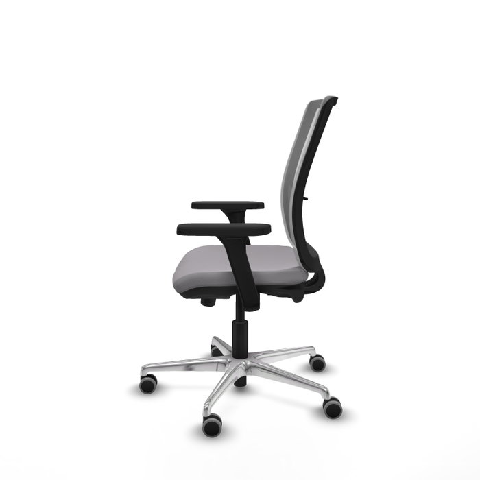PIQUERAS Y CRESPO Silla de oficina Haches Gris con mecanismo Sincro/Traslack