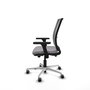 PIQUERAS Y CRESPO Silla de oficina Haches Gris con mecanismo Sincro/Traslack