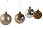 DKD Home Decor Bola Decoración Navidad Set 25 uds 16 x 26 x 16 cm Bronce