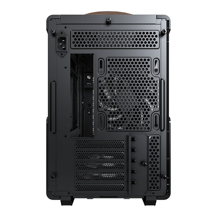 Montech Heritage 30 Pro TG Black/Brown Midi Tower para PC Negro micro ATX, Mini-ITX, Imitación piel