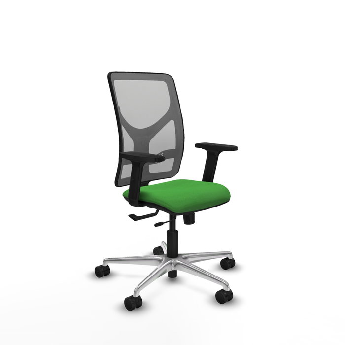 PIQUERAS Y CRESPO Silla de oficina Motilla Verde con malla Gris PIQUERAS Y CRESPO Silla de oficina Motilla Verde con malla Gris