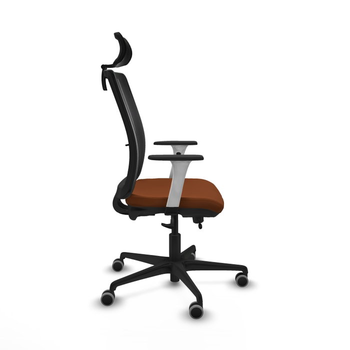 PIQUERAS Y CRESPO Silla de oficina Haches con mecanismo Sincro/Traslack, Marrón y Negro PIQUERAS Y CRESPO Silla de oficina Haches con mecanismo Sincro/Traslack, Marrón y Negro