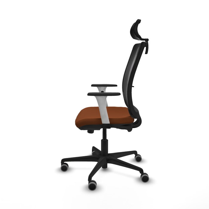 PIQUERAS Y CRESPO Silla de oficina Haches con mecanismo Sincro/Traslack, Marrón y Negro PIQUERAS Y CRESPO Silla de oficina Haches con mecanismo Sincro/Traslack, Marrón y Negro