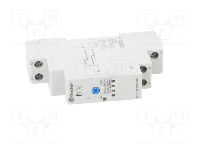 FINDER Relé de tiempo Serie 80 24-240VAC/VDC SPDT