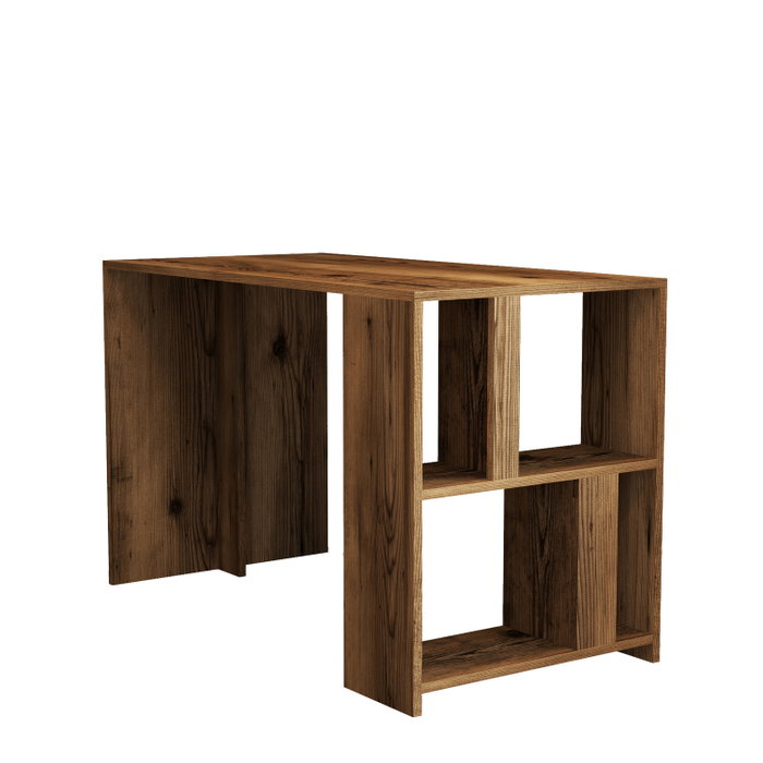 Hanah Home Mesa de Estudio Nogal 120x75.4x60 cm Moderno Novedoso Hanah Home Mesa de Estudio Nogal 120x75.4x60 cm Moderno Novedoso