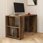 Hanah Home Mesa de Estudio Nogal 120x75.4x60 cm Moderno Novedoso