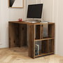 Hanah Home Mesa de Estudio Nogal 120x75.4x60 cm Moderno Novedoso