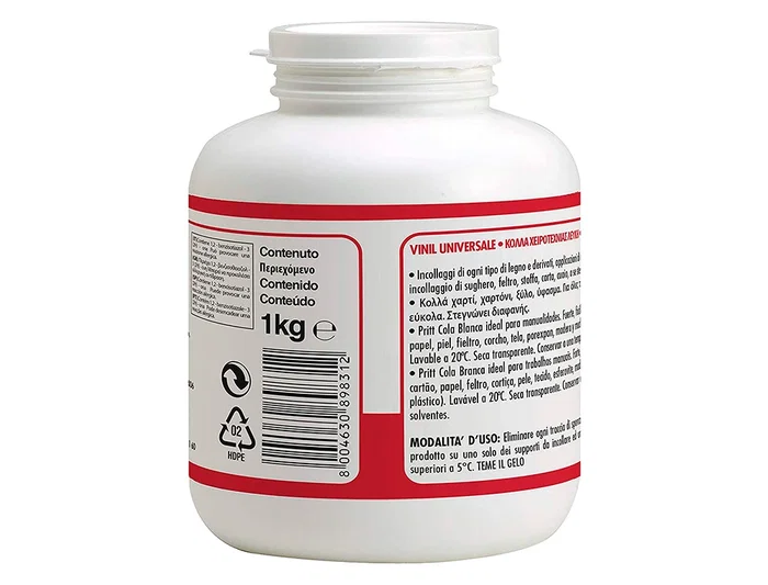 PRITT Cola Vinílica Blanca - Pegamento para Manualidades y Uso Escolar - Bote 1000 g - Aplicación Directa con Boquilla - No Inflamable PRITT Cola Vinílica Blanca - Pegamento para Manualidades y Uso Escolar - Bote 1000 g - Aplicación Directa con Boquilla - No Inflamable
