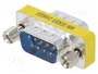 AKYGA Adaptador D-Sub 9pin enchufe en ambos lados niquelado