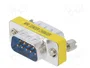 AKYGA Adaptador D-Sub 9pin enchufe en ambos lados niquelado