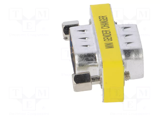 AKYGA Adaptador D-Sub 9pin enchufe en ambos lados niquelado