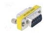 AKYGA Adaptador D-Sub 9pin enchufe en ambos lados niquelado