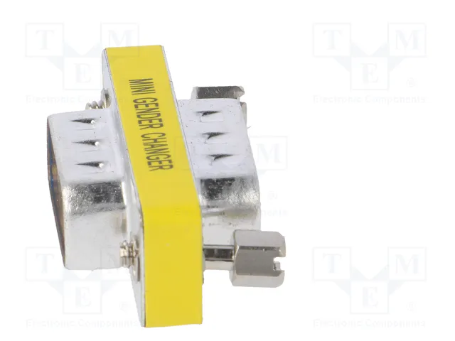 AKYGA Adaptador D-Sub 9pin enchufe en ambos lados niquelado